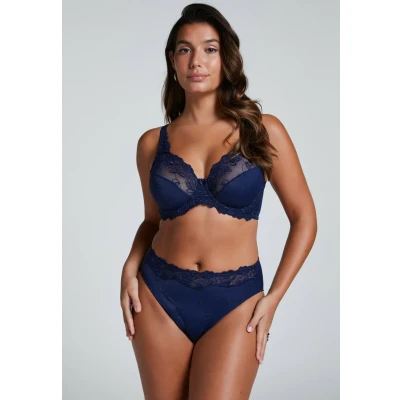 Afbeelding van Hunkemöller Dames Lingerie Hoge slip Diva Blauw maat S