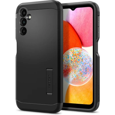 Afbeelding van Spigen Tough Armor Backcover geschikt voor Samsung Galaxy A14 (4G) hoesje Zwart