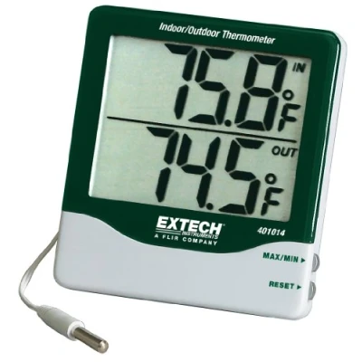 Afbeelding van Extech 401014 thermometer binnen en buitentemperatuur met groot display