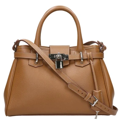 Afbeelding van Berthille Medium Handtas / Crossbodytas Dames Leer Mini Vendome Cognac