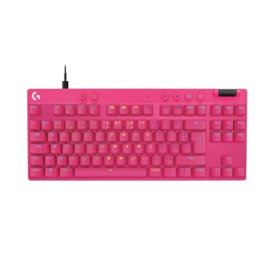 Afbeelding van Logitech G PRO X TKL RAPID toetsenbord Gamen USB AZERTY Frans Roze