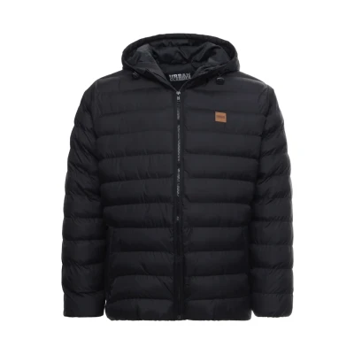Afbeelding van Urban Classics Basic Bubble Jacket Winterjas, Heren, Maat: 4XL, Black