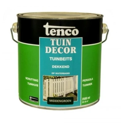 Afbeelding van Tenco Tuindecor Dekkend 2,5 ltr middengroen Buiten onderhoud