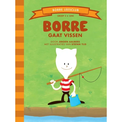 Afbeelding van De Gestreepte Boekjes Borre gaat vissen