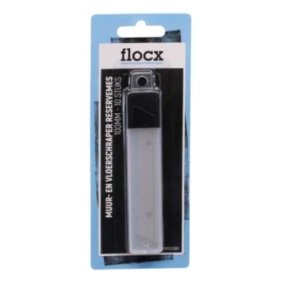 Afbeelding van Flocx Muur en Vloerschraper Reservemes 100MM 10ST Schildersbenodigdheden