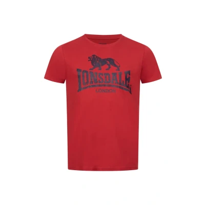 Afbeelding van Lonsdale Silverhill Tshirt print, Heren, Maat: 3XL, Dark red/navy
