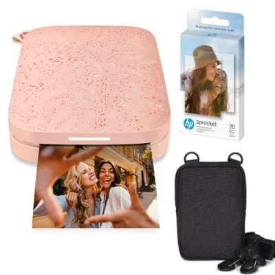 Afbeelding van HP Sprocket draagbare instant printer, 2 x 3 inch (2 inch), roze
