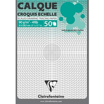 Afbeelding van Clairefontaine Geschaald A4 Overtrekpapier