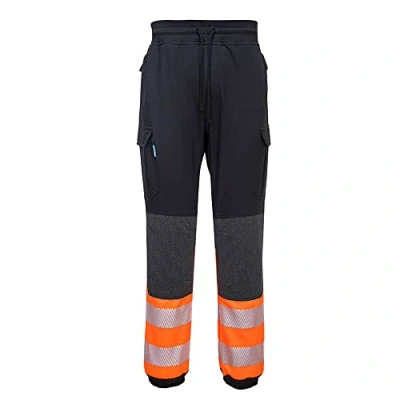 Afbeelding van PW3 Hi Vis Flexi Klasse 1 Jogging Broek maat L, Black/Orange