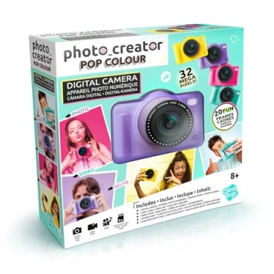 Afbeelding van Canal Toys Photo Creator Pop Digitale Camera Kleur Paars Inclusief 32GB SD kaart