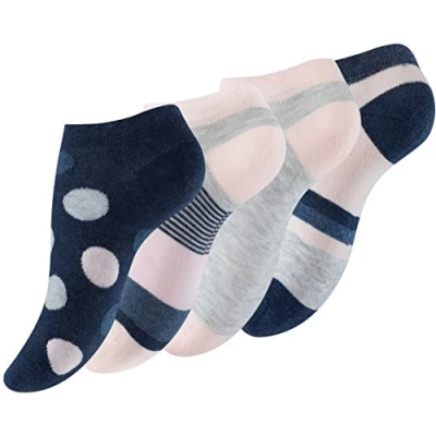Afbeelding van Vincent Creation 8 paar damessokken Meerkleurig met strepen en stippen dames, meerkleurig, 39 42 EU,