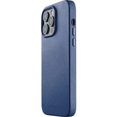 Afbeelding van MUJJO Leather Case met MagSafe iPhone 14 Pro Max blauw CL 029 BL