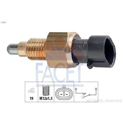 Afbeelding van FACET 7.6073 Schakelaar, achteruitrijlicht Made in Italy OE Equivalent OPEL: Corsa C Hatchback, Meriva A, Astra G Convertible