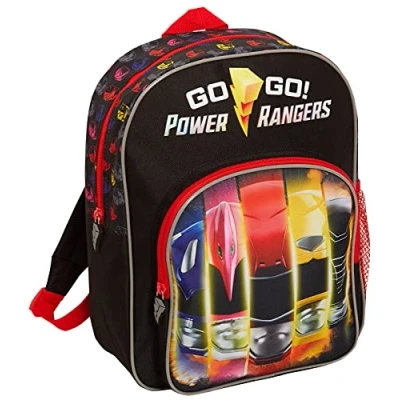 Afbeelding van Power Rangers Rugzak voor kinderen, jongens en meisjes, superhelden, sportrugzak, schoollunchtas, zwart.,