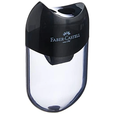Image de Faber Castell Taille crayon double avec réservoir, noir