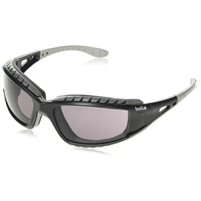 Afbeelding van Bollé Tracker veiligheidsbril Grijze (smoke) lens platinum zwart