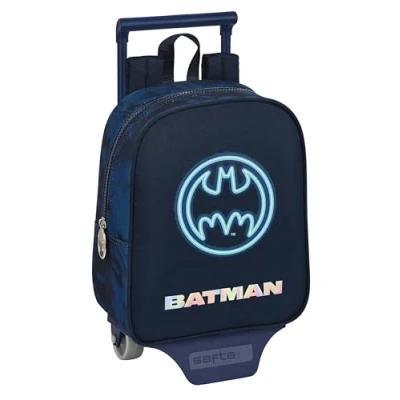 Afbeelding van Schoolrugzak met Wielen Batman Legendary Marineblauw 22 x 27 10 cm