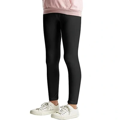 Afbeelding van L&amp;K II Kinderlegging Effen Kleur Meisjes Basic Dansbroek Capr Broek Katoen Zomer Baby Fitness 2708, 1 stuk zwart