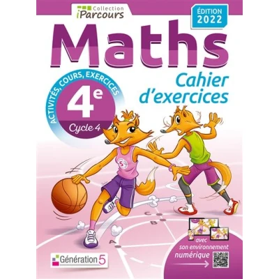 Image de Cahier d&#039;exercices iParcours maths 4e avec cours (édition 2022)