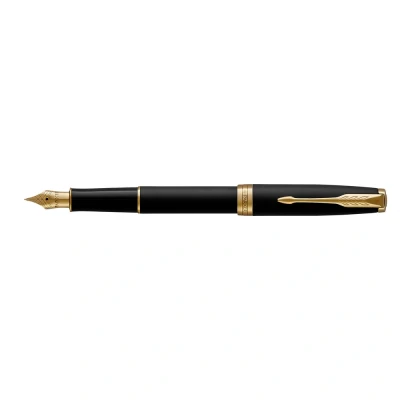 Afbeelding van Vulpen Parker Sonnet matte black lacquer GT fijn
