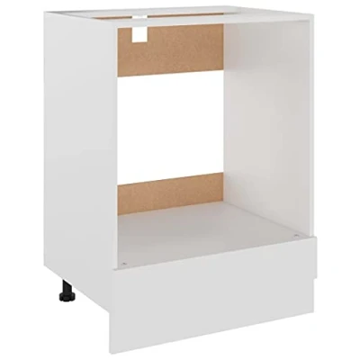 Image de vidaXL Armoire à four Riga Blanc 60x46x81,5 cm Bois d’ingénierie802497