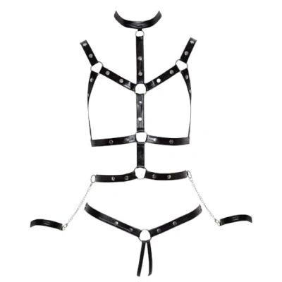 Afbeelding van Wetlook Bondage Body Harnas met Polsboeien