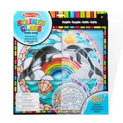 Afbeelding van Melissa &amp; Doug Hobby Glasdecoratie Dolfijnen