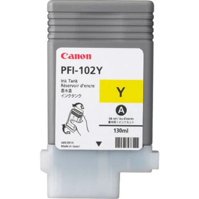 Afbeelding van Canon PFI 102Y Inktcartridge Geel