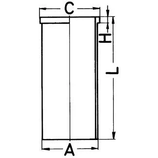 Afbeelding van Kolbenschmidt Cilinderbus/voering O ring 89513190