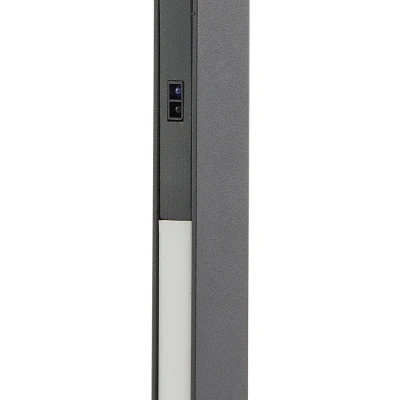 Afbeelding van LED vloerlamp Linija, zwart, hoogte 110 cm, sensor