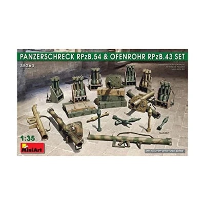 Afbeelding van 1:35 Miniart 35263 Panzerschreck RPzB.54 &amp; Ofenrohr RPzB.43 WWII Plastic Modelbouwpakket