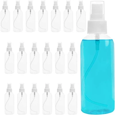 Afbeelding van Belle Vous Kleine 80ml Mist Spray Flessen (20 Pak) Fijne Flesjes met Doppen Navulbaar Anti Lek Plastic Voor Essentiële Olies, Parfums, Vloeistof Reisformaat