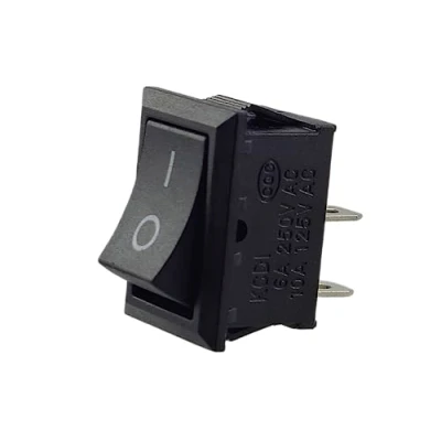 Afbeelding van MWMS KCD1 Tuimelschakelaar 250V 6A 125V 10A AC Zwart Rechthoekig 19x13mm 2 polig ON/OFF