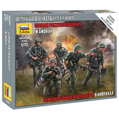 Afbeelding van 1:72 Zvezda 6270 German Panzergrenadiers in Anorak Plastic Modelbouwpakket