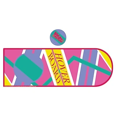 Afbeelding van FaNaTtik Terug naar de toekomst XL Hoverboard bureauonderlegger en onderzetter set