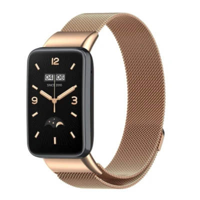 Afbeelding van Milanese bandje Goud Xiaomi Smart Band 7 Pro RVS