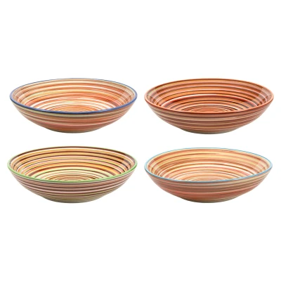 Afbeelding van Cookinglife Diepe Borden / Pastaborden Rhythm &amp; Lines ø 20 cm 4 Stuks