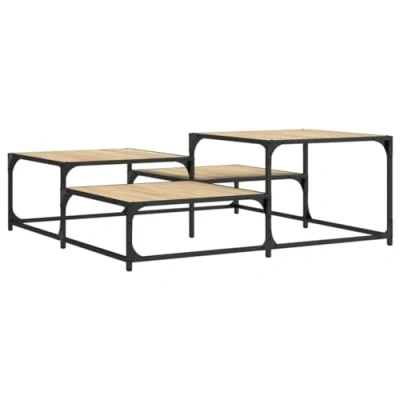 Image de vidaXL Table basse chêne sonoma 107x107x40 cm bois d&#039;ingénierie837753