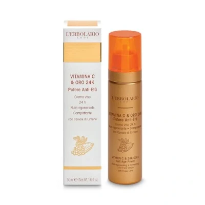 Afbeelding van L&#039;Erbolario Intensieve gezichtsverzorging Vitamine C &amp; Gold 24K 50 ml