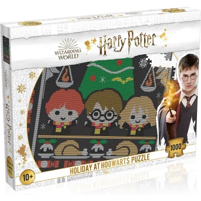 Afbeelding van Winning Moves Harry Potter Jigsaw Puzzle Christmas Jumper #1 Holiday at Hogwarts 1000 stukjes