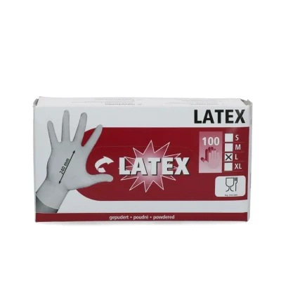 Afbeelding van Handschoen Latex gepoederd M (7 8)