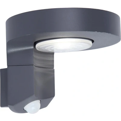 Afbeelding van Lutec DISO P9067 PIR GR Staande LED buitenlamp met bewegingsmelder 2 W Antraciet
