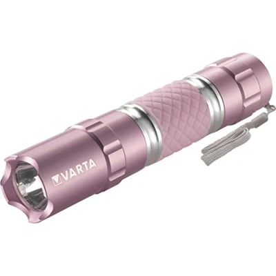 Image de VARTA lampe Torche LED incl. 1x pile AA, Lipstick Light, lumière, de poche avec dragonne, boîtier en aluminium et poignée caoutchouc, facile à trouver brille dans le noir, turquoise