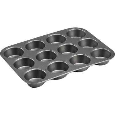 Afbeelding van Kinvara Muffins/cupcakes maken bakvorm/blik voor 12x stuks 26 x 20cm