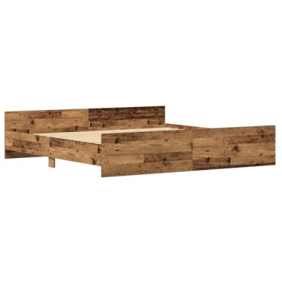 Afbeelding van vidaXL Bed Frame Oud Hout 200x200 cm Engineered