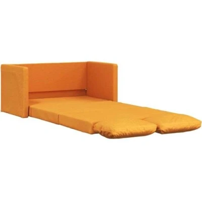 Afbeelding van vidaXL Slaapbank vloermodel 2 in 1 112x174x55 cm stof donkergeel