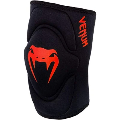 Afbeelding van Venum Kontact Kniebeschermers, paar, zwart/rood, M