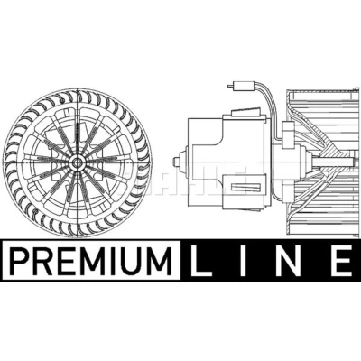 Afbeelding van MAHLE ORIGINAL AB 30 000P Interieurventilator voor voertuigen met automatische airco stuur links Zonder ingebouwde regelaar