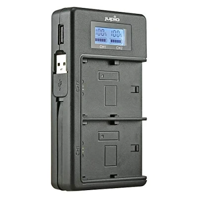 Afbeelding van Jupio USB Duo Charger LCD voor Sony NP FH50/70/100 FV50/70/100