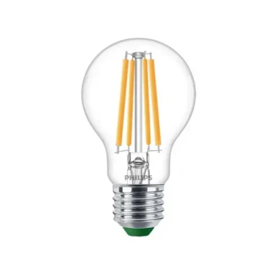 Afbeelding van Philips Ultra Efficient LED lamp Transparant 60 W E27 Warmwit licht